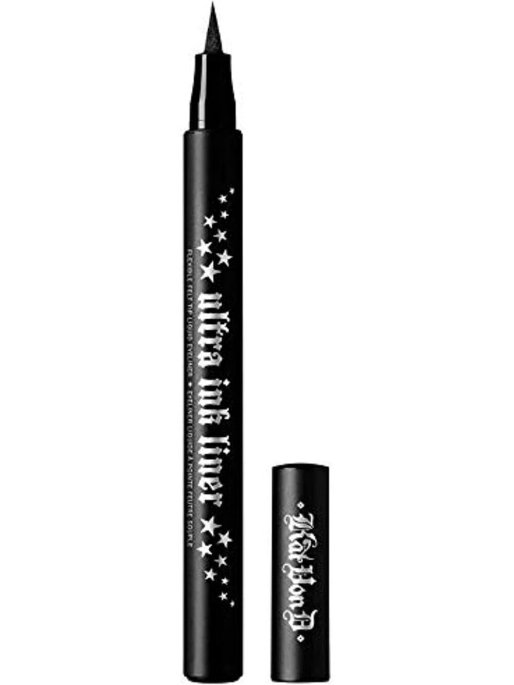 Vegan Black Liquid Eyeliner - Ultra Ink, Smudge Resistant, Felt Tip Applicator